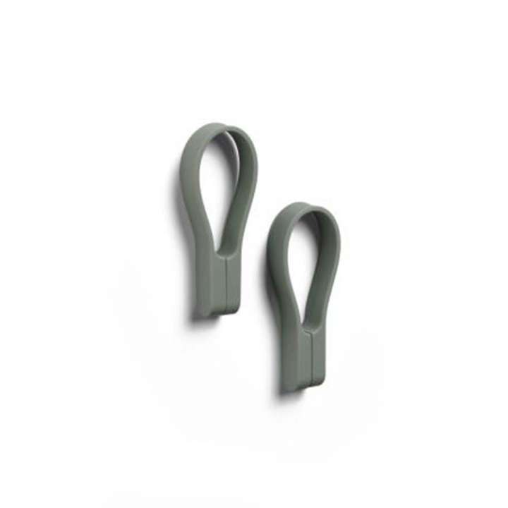 Priser på ZONE Denmark - Loop magnet Håndklædestrop 9 cm 2 stk. Olive green