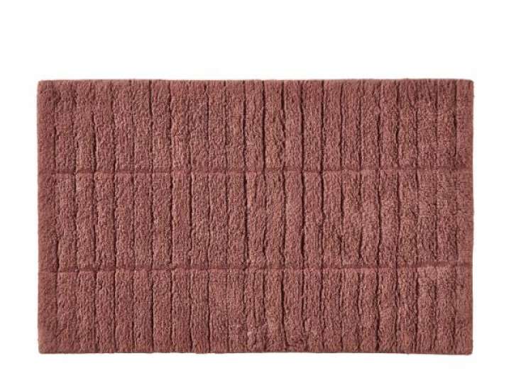 Priser på ZONE Denmark - Bademåtte Tiles Peach Red