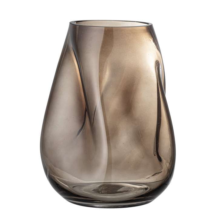 Priser på BLOOMINGVILLE Ingolf Vase, Brun, Glas, L19,5xH26xW18 cm