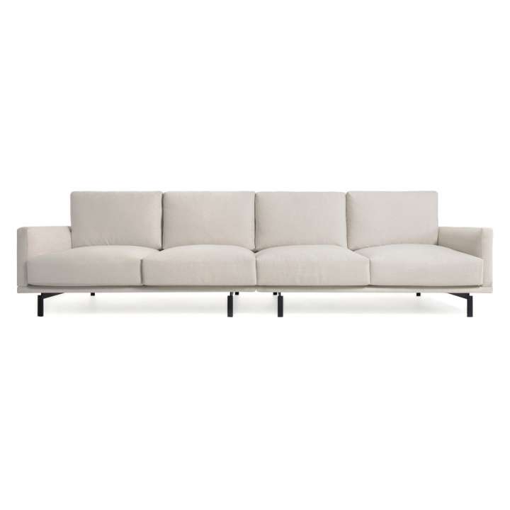 Priser på LAFORMA Galene 4 pers. sofa - beige genbrugsfibre og jern