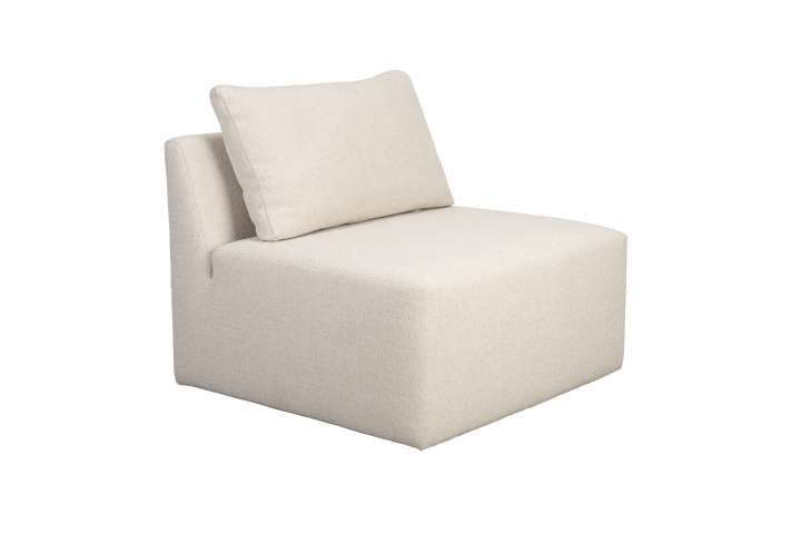 Priser på ZUIVER ZUIVER Prosper 1 pers. modul sofaelement - beige polyester