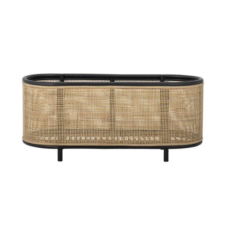 Priser på BLOOMINGVILLE Ebbie plantekasse, oval - natur rattan og sukkerrør (70x29(