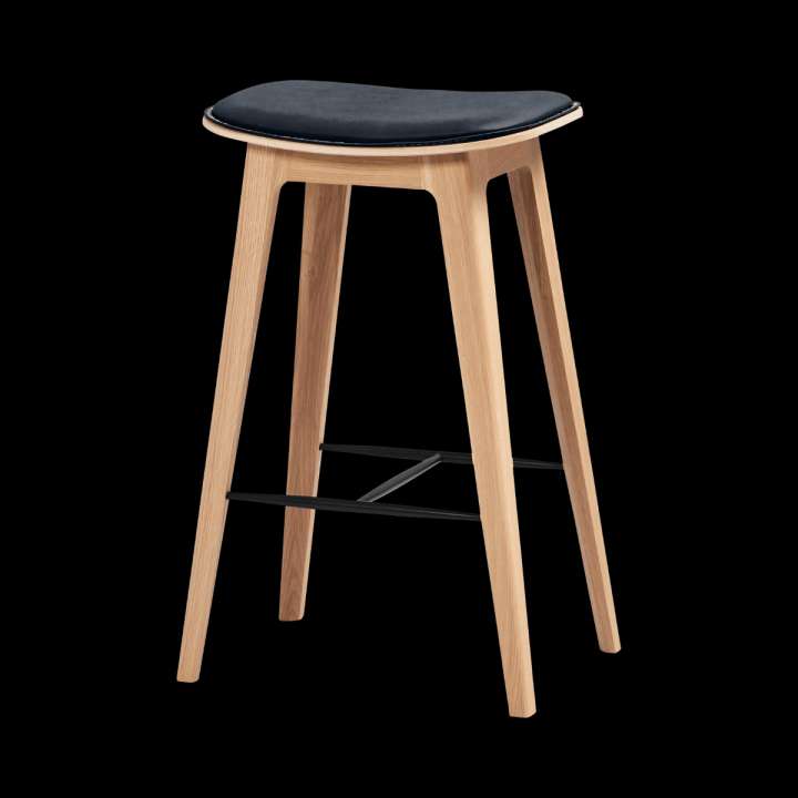 Priser på Nordic Bar Stool - Oak with stitches (2. sortering)