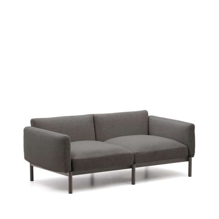 Priser på KAVE HOME Sorells udendørs 2 pers. modul sofa - grå aluminium (201cm)